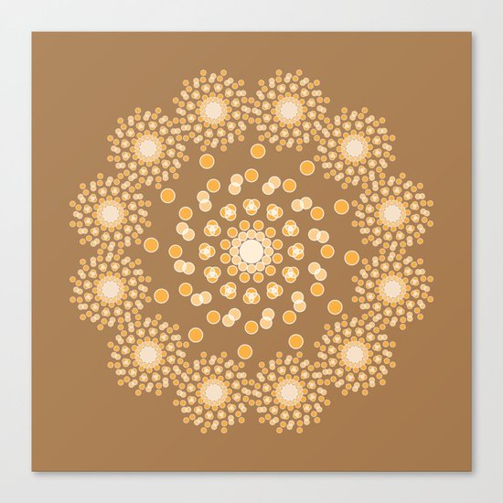 Atom B4 - Brown Canvas Print