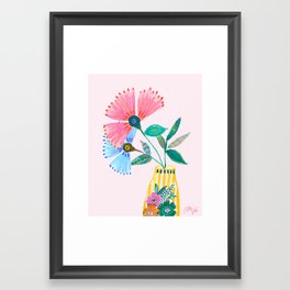 Boho Flowers Framed Art Print