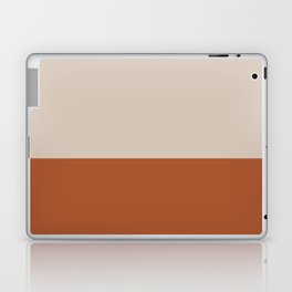 Minimalist Solid Color Block 1 in Putty and Clay Laptop Skin