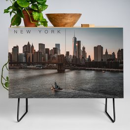 New York City Manhattan skyline Credenza