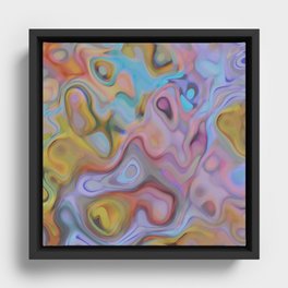 wonderiously pattern / abstract pattern Framed Canvas