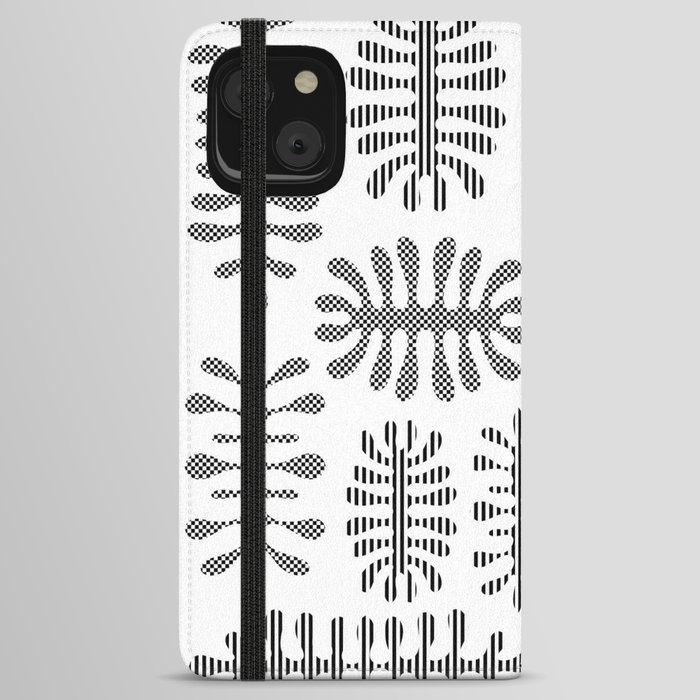 Inspired by Matisse seaweed vintage design White iPhone Wallet Case