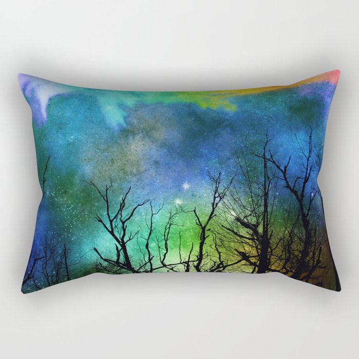 Aurora Sky Background 03 Rectangular Pillow