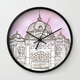 Chalk Drawing Wall Clocks For Any Decor Style Society6
