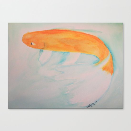 Watercolor Koi Canvas Print
