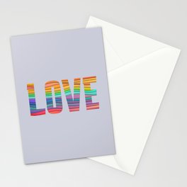 love (rainbow) Stationery Card