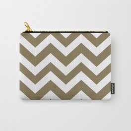 Gold Fusion - grey color - Zigzag Chevron Pattern Carry-All Pouch