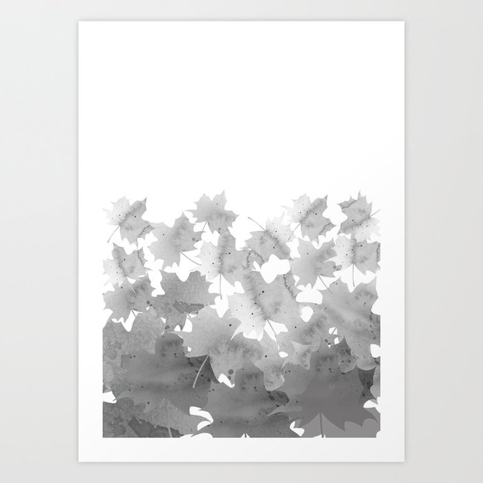 Discover the motif AUTUMN LEAVES. MAPLE LEAVES. by Art by ASolo  as a print at TOPPOSTER