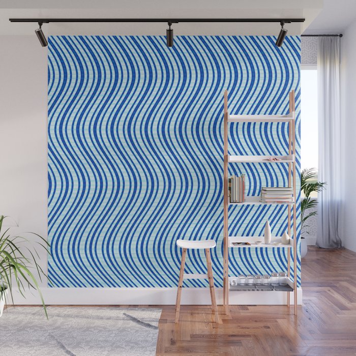 Ahoi To The Sea Pattern Wall Mural