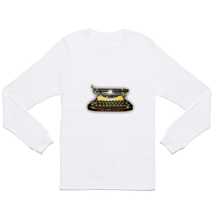 corona vintage typewriter Long Sleeve T Shirt by galaxycaselover