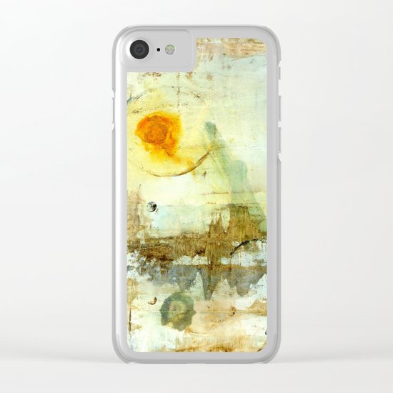 Drifting, Abstract Landscape Art Painting Clear iPhone Case