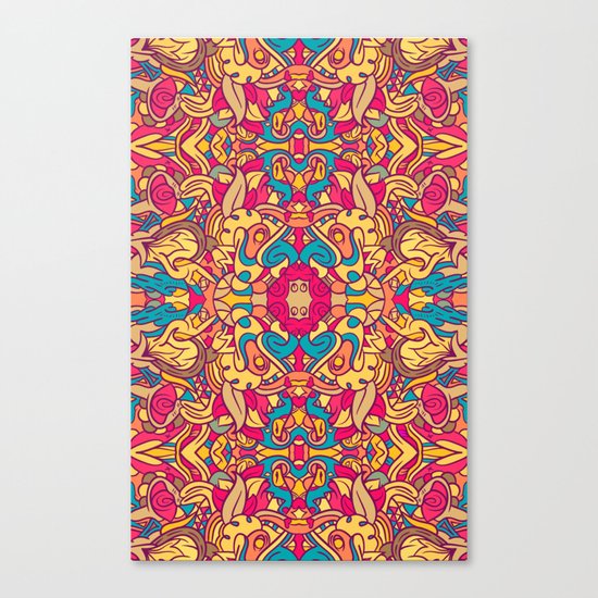 Eye Of The Beast Pattern Canvas Print