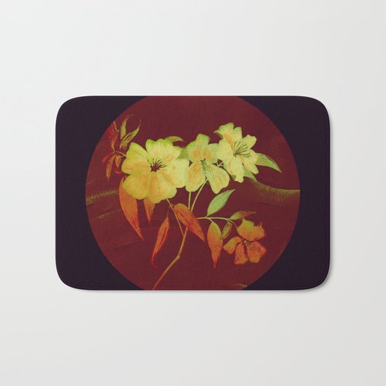 floral in Asian feel Bath Mat