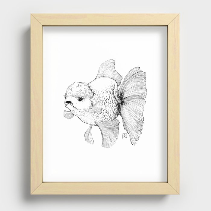 Goldfish Recessed Framed Print