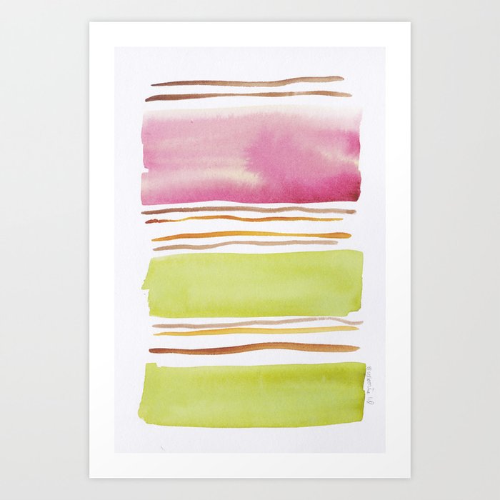 18 181026 Lines Color Block Watercolor Abstract Modern