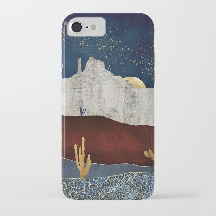 moonlit desert iphone case