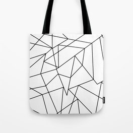 Simple Modern Black and White Geometric Pattern Tote Bag