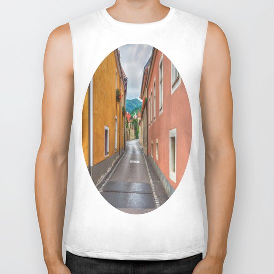 Geraniums all in a Row Biker Tank