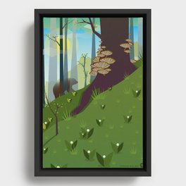 Life of a Forest Bear - Spring Framed Canvas