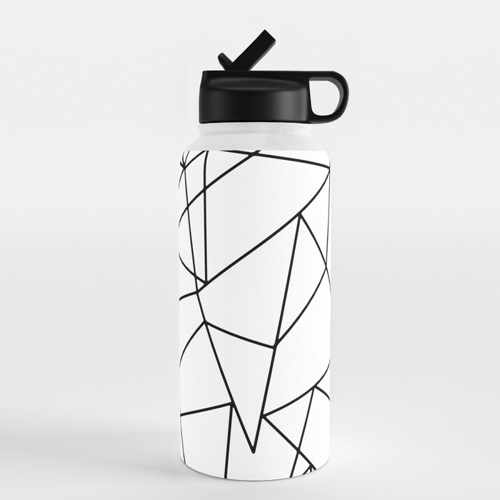 Geometra-Abstract Slim Water Bottle - 20oz / White in 2023