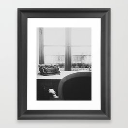 The Writer's Life - Black and White Paris Photography Framed Art Print