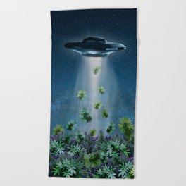 Stoner Aliens Beach Towel