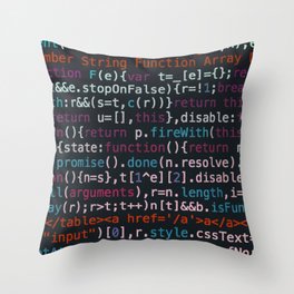 Computer Science Code Throw Pillow