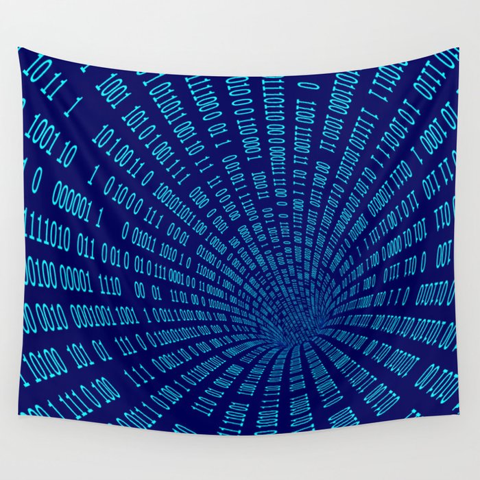 Data stream Wall Tapestry