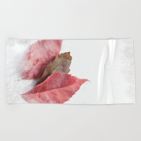 AUTUMN LEAVES #1 #decor #art #society6 Beach Towel