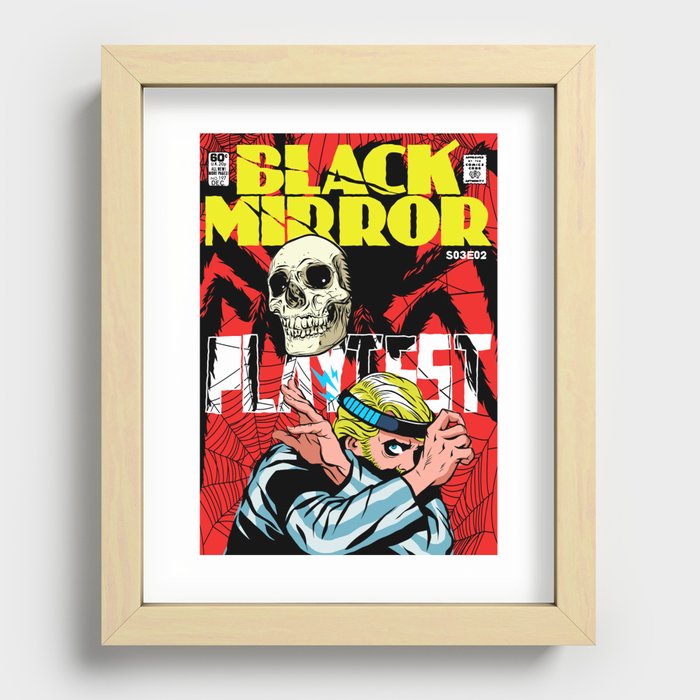 Black Mirror Playtest Recessed Framed Print