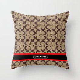 brown lux Throw Pillow
