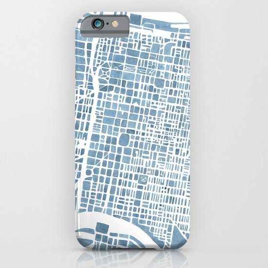 Philadelphia City Map iPhone & iPod Case