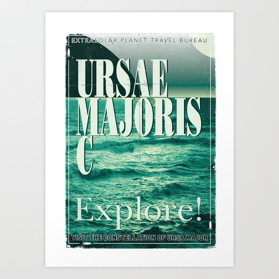 My Exoplanetary Travel Poster: Ursae Majoris C Art Print