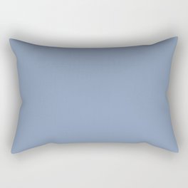 Traditional Denim Blue Rectangular Pillow