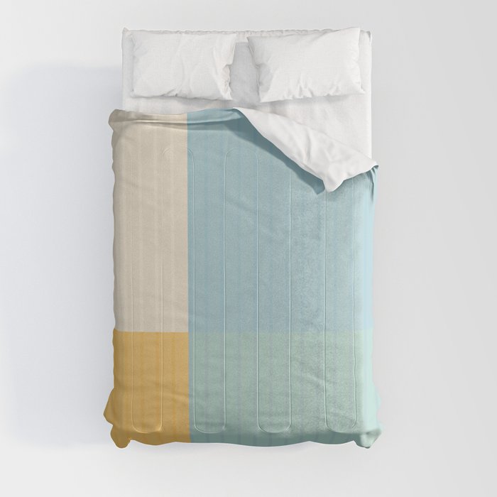 Color Block Line Abstract III Comforter