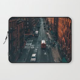 New York City skyline above Chinatown neighborhood in Manhattan Laptop Sleeve