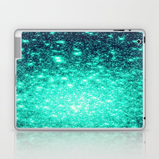 Stars Ombre Cool Aqua & Teal Laptop & iPad Skin