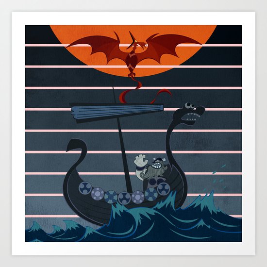 The Viking Art Print