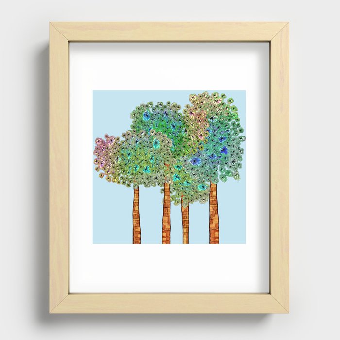 Tree Grove Recessed Framed Print