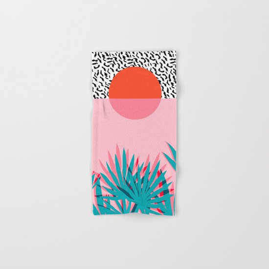 Whoa - palm sunrise southwest california palm beach sun city los angeles retro palm springs resort Hand & Bath Towel