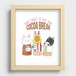 Cocoa Break Recessed Framed Print