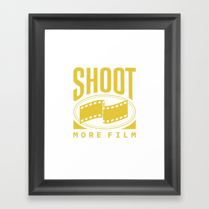 Shoot More Film Framed Art Print