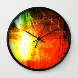 Neon Blast Wall Clock