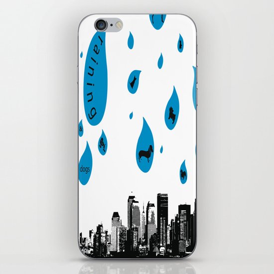 Raining Cats & Dogs iPhone & iPod Skin