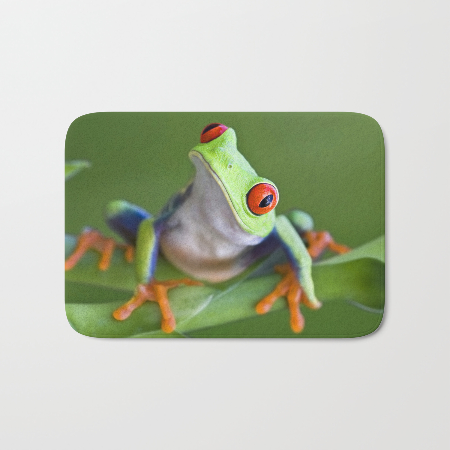 Red Eyed Tree Frog Bath Mat By Markkostich Society6