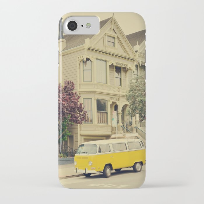 Vintage Yellow Van | San Francisco Wanderlust Travel Photography iPhone Case