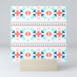 geometry navajo pattern Mini Art Print