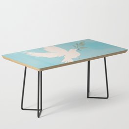 Dove of Peace with Olive Branch Coffee Table
