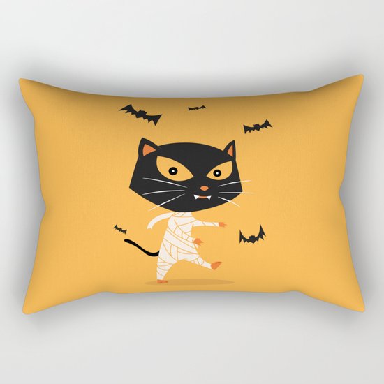 Mummy Cat Rectangular Pillow