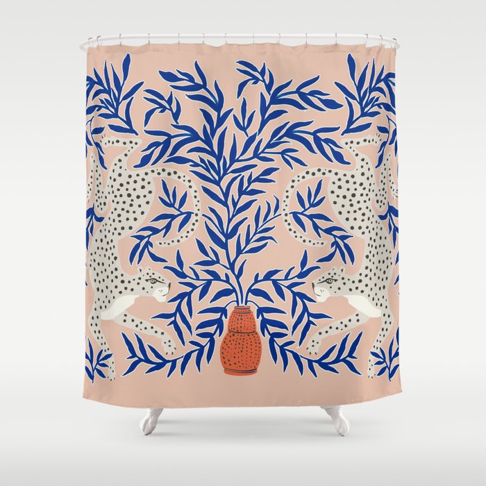 Leopard Vase Shower Curtain